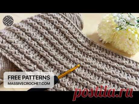 SUPER EASY & FAST Crochet Pattern for Beginners! ⚡️ SENSATIONAL Crochet Stitch for Blankets and Bags