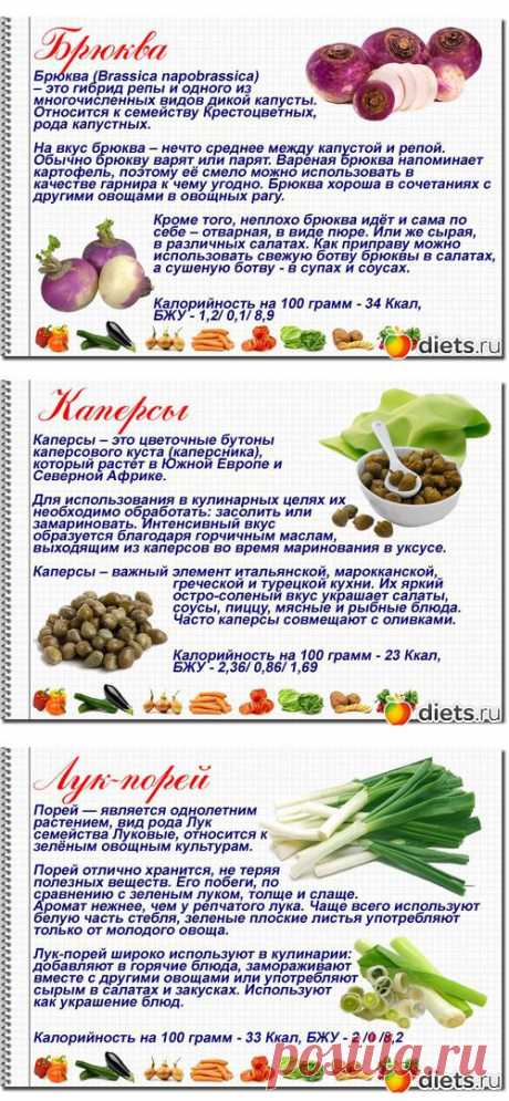 Полезные и незаслуженно забытые овощи - Диеты со всего света