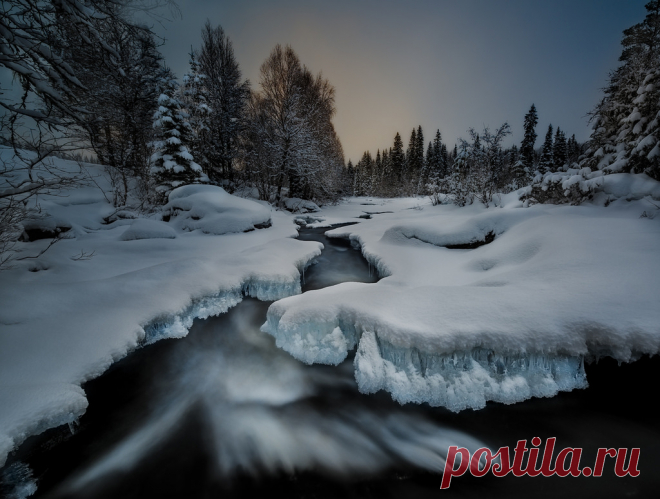 Open river The other capture from last weekend. Just memories now. The last 3 days with strong wind and temperatures about 6 degrees Celsius has removed most of the snow.