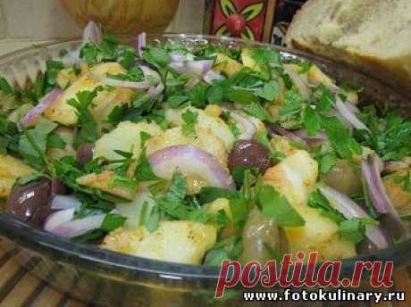 Картофельный салат с оливками - Cалаты, закуски - Кулинарные рецепты ! - ФотоКулинария