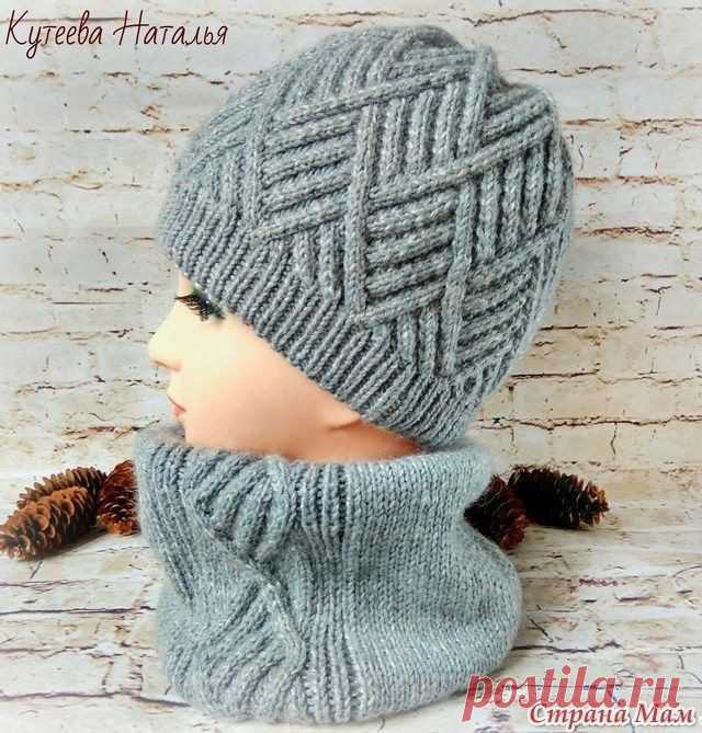 Шапка и снуд «Ромбы»

Пряжа Color city ANGORA кролик, 60%акрил, 40%кролик и Milk cotton 45%хлопок, 15%шелк искусст., 40%акрил из молока, подклад шапки — флис, спицы №3,5.
•
Раппорт 16 петель +19 для симметрии.

На схеме указаны только лицевые ряды, в изнаночных- вязать по рисунку.