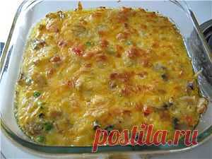 Рисовая запеканка с куриной грудкой, грибами и овощами...!!! - Простые рецепты Овкусе.ру