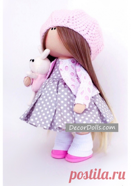 Fabric Baby Doll, Nursery Textile Doll, Handmade Decor Doll, Interior – Decor Dolls