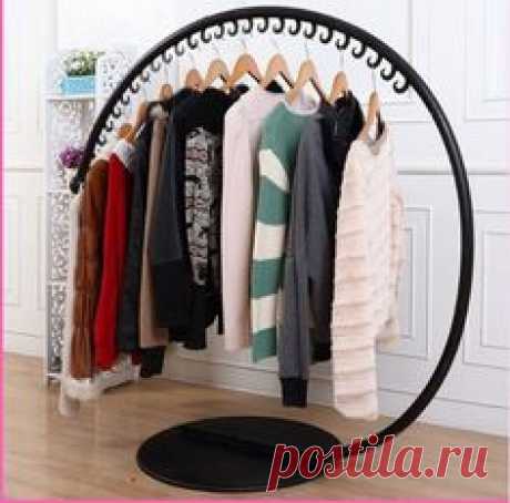 Wrought iron clothes hangers, wrought iron clothes rack, clothing store hanger landing shelf display rack clothing store island