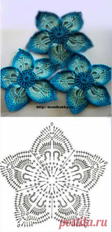 crochet lace flowers and leaves - Picmia
