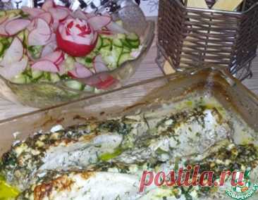 Рыба фаршированная шпинатом в сметане – кулинарный рецепт(***)