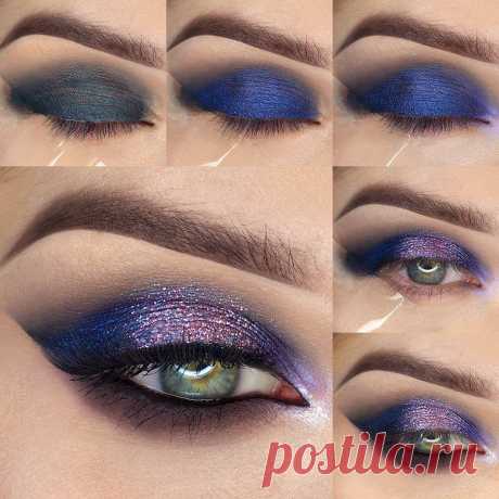 Публикация Makeup Geek в Instagram • Янв 18 2017 в 12:10 UTC 13.6 тыс. отметок «Нравится», 58 комментариев — Makeup Geek (@makeupgeekcosmetics) в Instagram: «This captivating, cool toned look using royal blue and a pale pink sparkle will put all eyes on…»