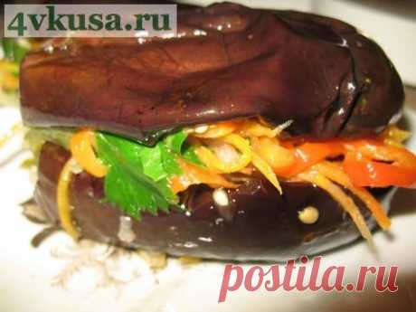 Баклажаны фаршированные овощами. | 4vkusa.ru
