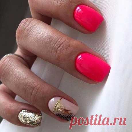 Маникюр с гибкой лентой малиновый с золотом - купить в Киеве | Tufishop.com.ua