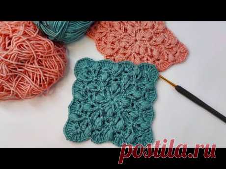 yapımı kolay kendisi olay | tek seferde örülen motif yapımı #crochet yeni motif örnekleri