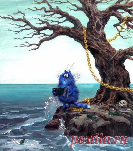 Синие коты художницы Ирины Зенюк (Рины З.)