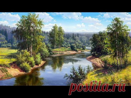 Великолепные летние пейзажи современного художника Игоря Прищепы.