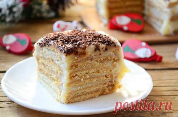 Торт из печенья с заварным кремом - пошаговый рецепт с фото на Повар.ру