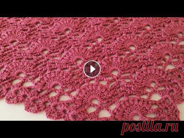 ШИКАРНАЯ ШАЛЬ КРЮЧКОМ. Вязание крючком / HOW TO CROCHET AMAZING SHAWLРада приветствовать вас на своем канале.В данном видео мы с вами свяжем очень кра...