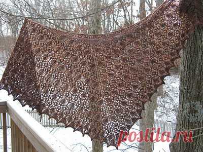 Шаль Prairie Rose Lace Shawl с переводом!