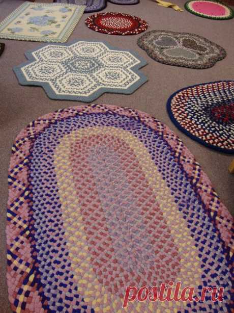 Плетеные коврики в домашнем интерьере