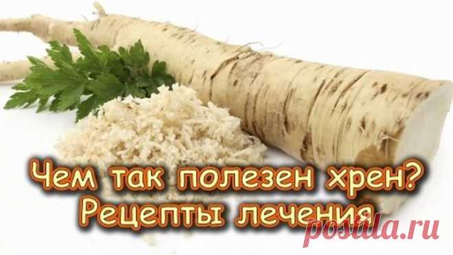 ЧЕМ ТАК ПОЛЕЗЕН ХРЕН? Рецепты лечения