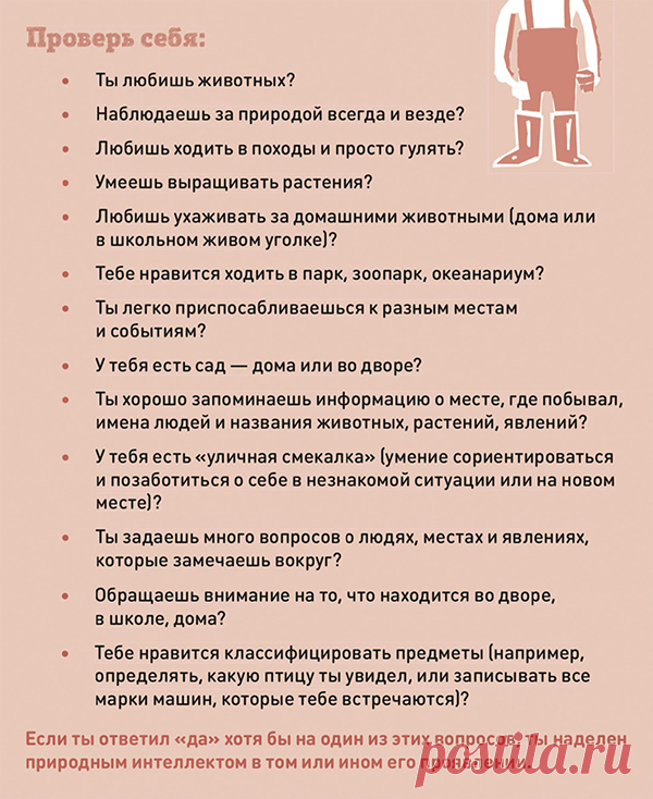 9 типов интеллекта. А у вас какой тип? ;)