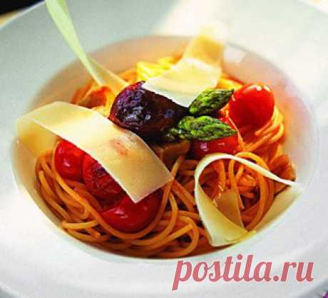 Спагетти с грибным рагу, второе блюдо. Пошаговый рецепт с фото на Gastronom.ru