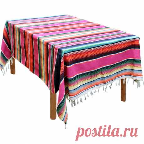 59 x 84 inch Mexican Serape Blanket Tablecloth for Mexican Party Wedding Decorations Outdoor Picnics Dining Table, Large Square Fringe Cotton Handwoven Table Cloth - Walmart.com