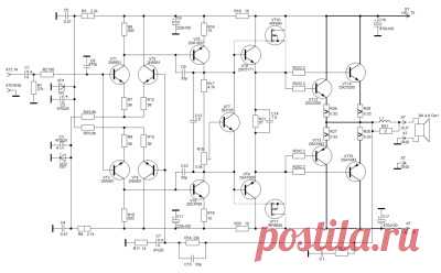 Схема усилителя мощности Ланзар. Обзор.