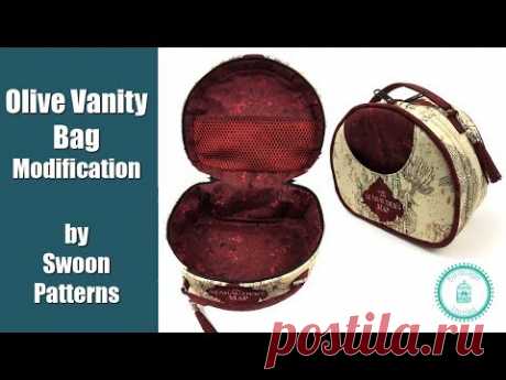 Olive Vanity Bag Modification by Swoon Patterns