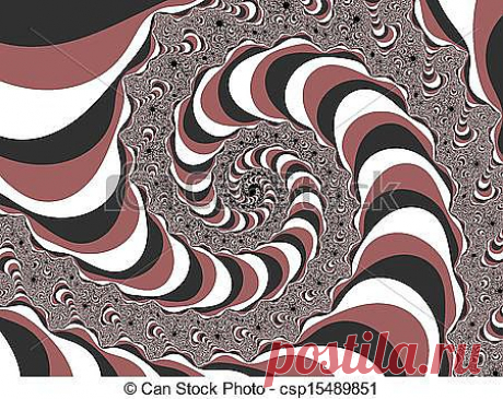Stock Illustrations of Brown patterned fractal spirals - Digital computer graphic csp15489851 -  Search Clipart, Drawings, Illustration, and Vector EPS Graphics Images