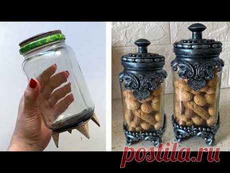 DIY 😻 🫙Wonderful idea for recycling a glass jar | Kitchen decor