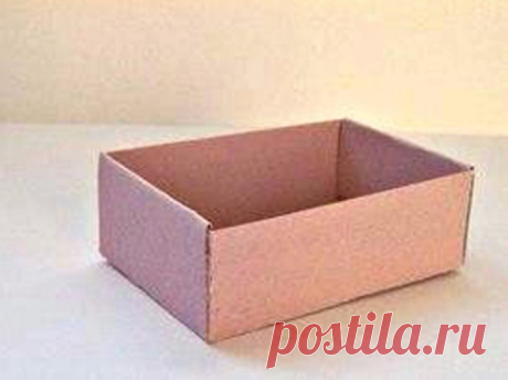 Коробочка из листа картона