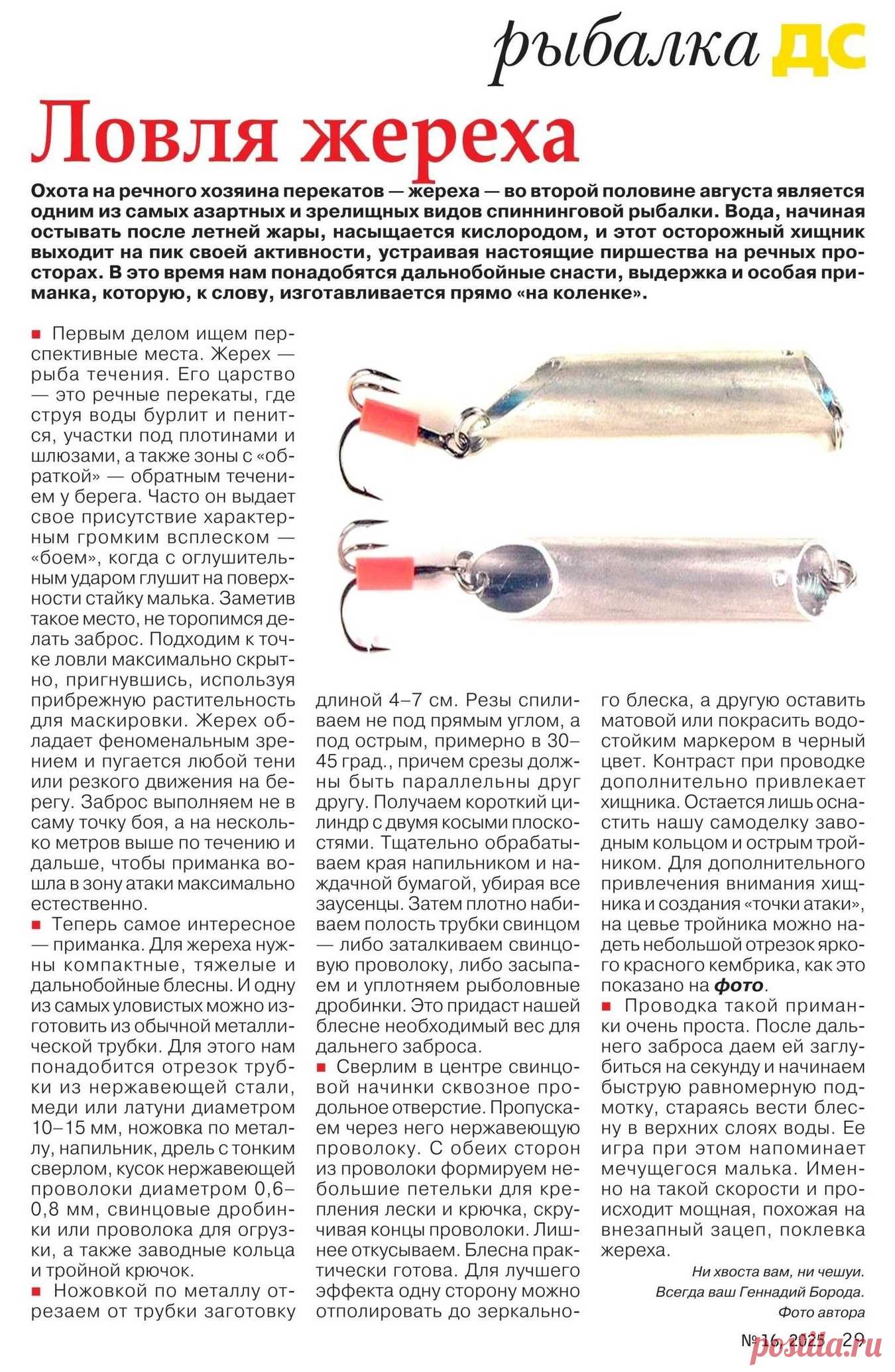 Ловля жереха