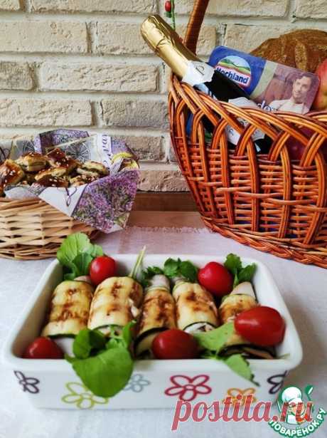 Рулетики из цуккини с творожным сыром – кулинарный рецепт