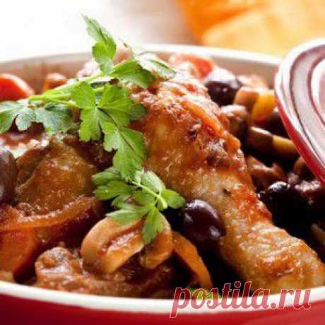Курица с каперсами, анчоусами, чесноком и оливками в томатном соусе рецепт – итальянская кухня: основные блюда