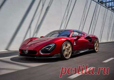 Alfa Romeo 33 Stradale 2024: салон, экстерьер, характеристики