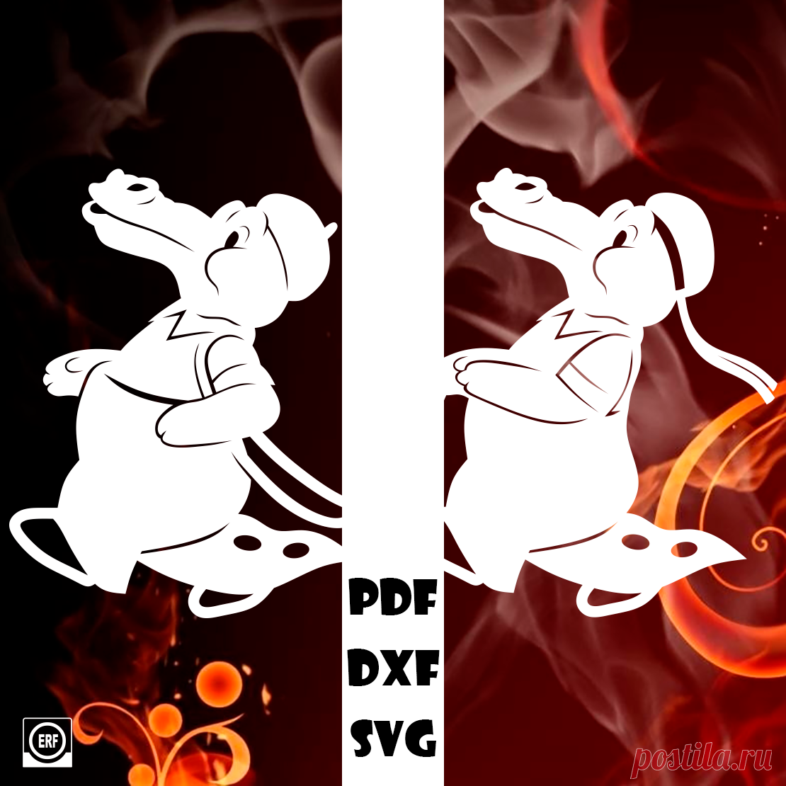 ⭐Автор: Юлия Кошман
М/ф Мойдодыр 1954г. Тотоша и Кокоша

Купить
GOGA
https://goga.zone/u/firepattern/p/shablony-vytynanki-vyrezki-moydodyr-totosha-i-kokosha
WILDBERRIES
https://digital.wildberries.ru/offer/567097

Сказки 82