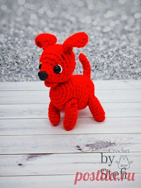 PDF Собачка из мультфильма &quot;Варежка&quot; крючком. FREE crochet pattern; Аmigurumi toy patterns. Амигуруми схемы и описания на русском. Вязаные игрушки и поделки своими руками #amimore - собака, пёс, маленькая собачка из детского мультфильма, щенок, пёсик.