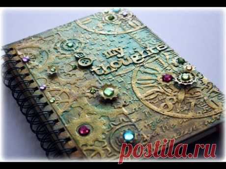 Steampunk Mixed Media Journal Cover Tutorial