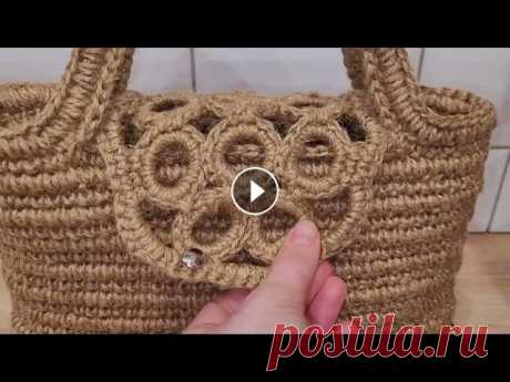 Сумка из джута оригинальная Сумка из джута оригинальная...