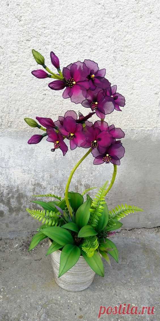Nylon Flowers - Orchid