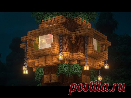 Minecraft | How to Build a Treehouse | vanstar - YouTube