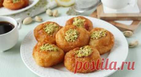 Турецкие пончики «Дамский пупок» (Hanım Göbeği) | Вкусные рецепты