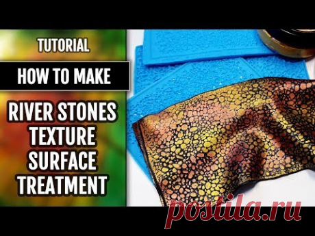 How to use Silicone Texture sheet “River Stones” - Polymer clay Surface Treatment Technique