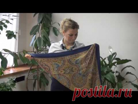 Мастер-класс Елены Филипповой &quot;Платки и палантины носим стильно&quot; - YouTube