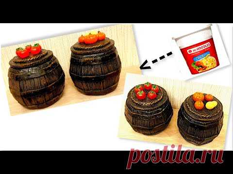 DIY/Best Crafting With Plastic noodle cup/Kitchen decor - YouTube