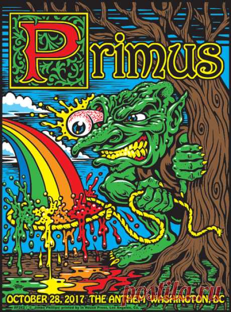 Primus (DC) 18X24 screenprinted poster (signed and numbered) · Jimbo Phillips webstore · Online Store Powered by Storenvy