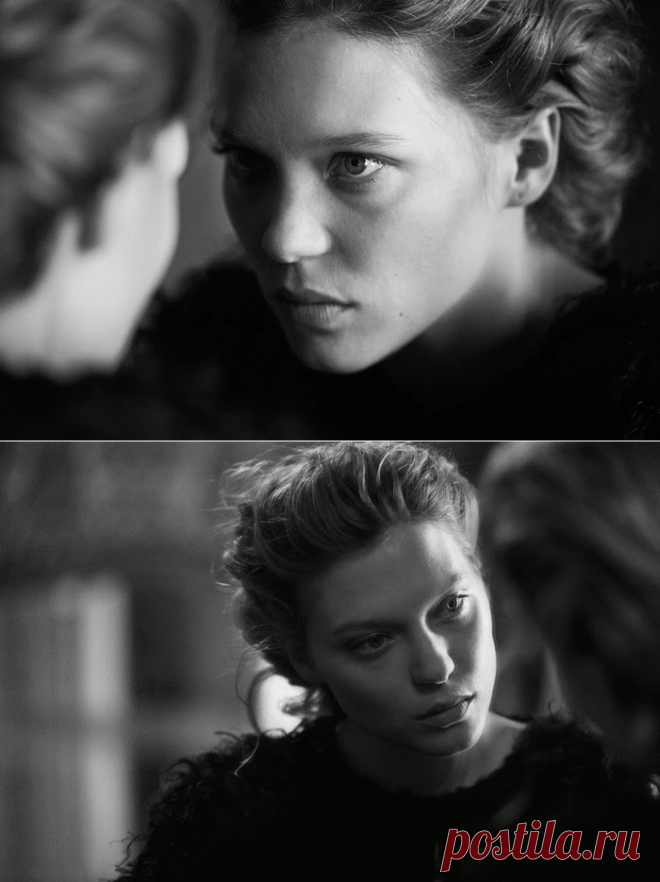 Леа Сейду (Lea Seydoux) в фотосессии Питера Линдберга (Peter Lindbergh) для журнала Interview (сентябрь 2014)