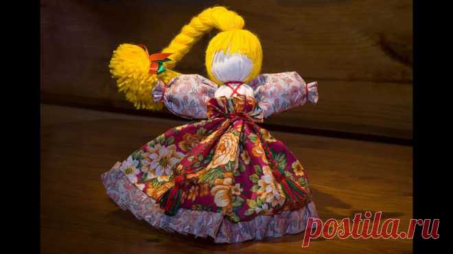 Поддержим весеннее настроение изготовлением сувенирной куклы Веснянка