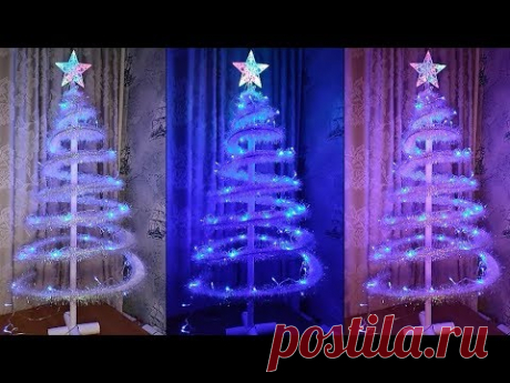 Оригинальная елка из картона своими руками/ DIY Christmas Tree / Как сделать ёлку из картона - YouTube