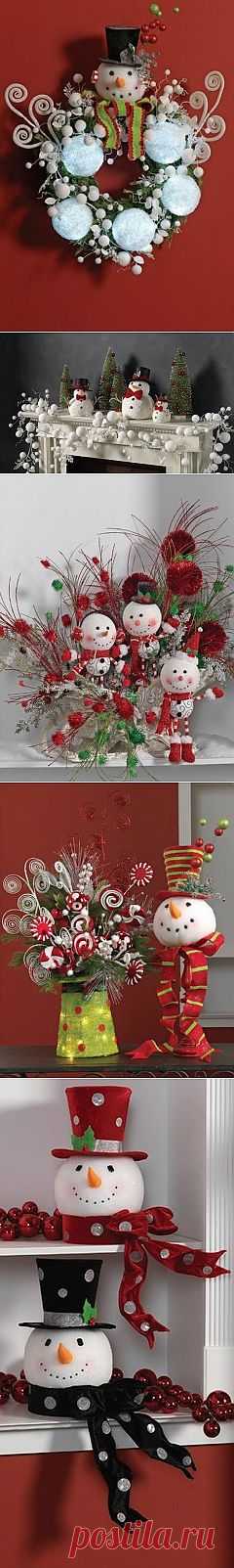 Использование пенопластовых шаров для новогоднего декора