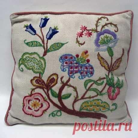 Charming floral throw pillow