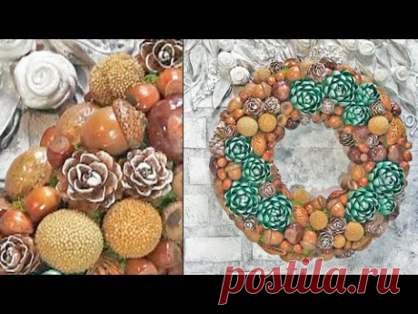 The most natural wreath you've ever seen! An incredible abundance of nature's gifts!